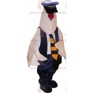 Costume de mascotte BIGGYMONKEY™ de pigeon en tenue de policier