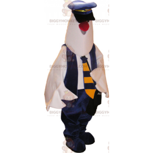 Kostým maskota holuba BIGGYMONKEY™ v kostýmu policisty –