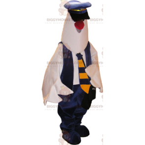 Traje de mascota Pigeon BIGGYMONKEY™ con traje de policía -