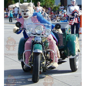 BIGGYMONKEY™ Cat Tiger Republican Dress Mascot Costume –