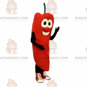 Smiling Red Chili Pepper BIGGYMONKEY™ Mascot Costume –