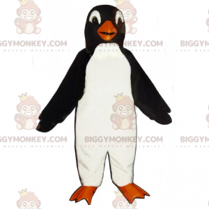 Costume da mascotte BIGGYMONKEY™ da pinguino a testa tonda -