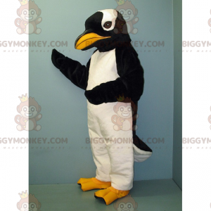 Geel gefactureerde pinguïn BIGGYMONKEY™ mascottekostuum -