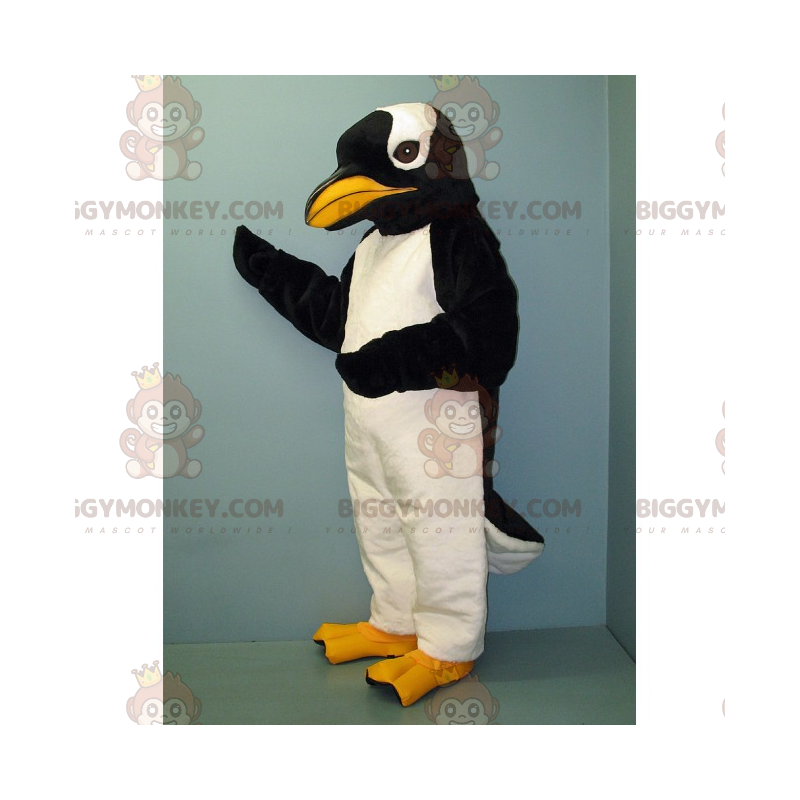 Fantasia de mascote de pinguim de bico amarelo BIGGYMONKEY™ –