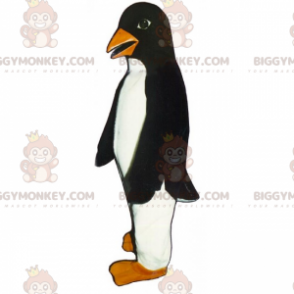 Disfraz de mascota pingüino pico naranja BIGGYMONKEY™ -