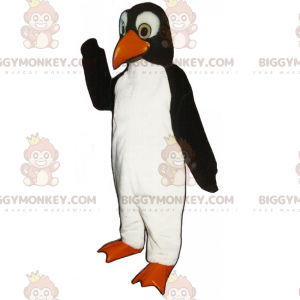 Costume de mascotte BIGGYMONKEY™ de pingouin au pelage doux -