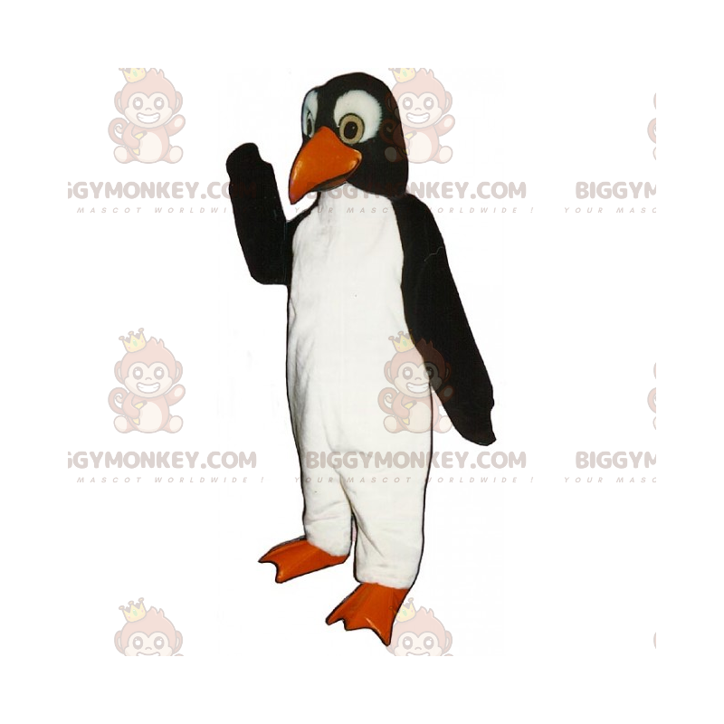 Fantasia de mascote de pinguim peludo macio BIGGYMONKEY™ –