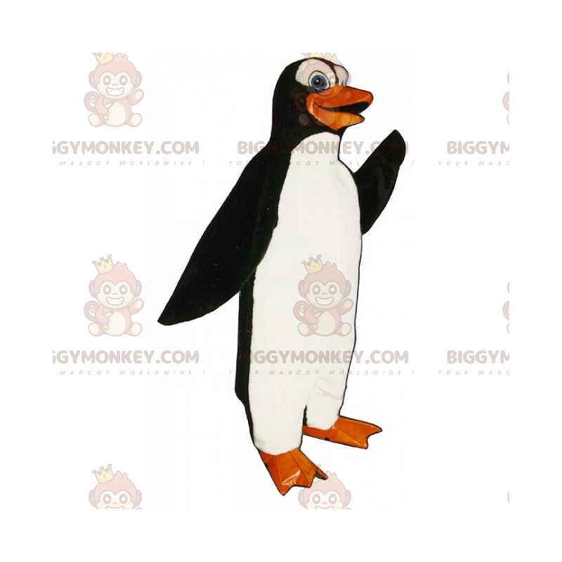 Costume da mascotte BIGGYMONKEY™ pinguino dal ventre bianco -