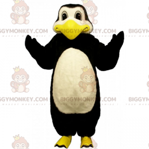 Costume de mascotte BIGGYMONKEY™ de pingouin aux pattes jaunes