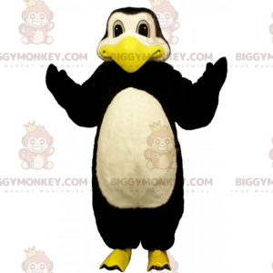 Traje de mascote de pinguim de pernas amarelas BIGGYMONKEY™ –