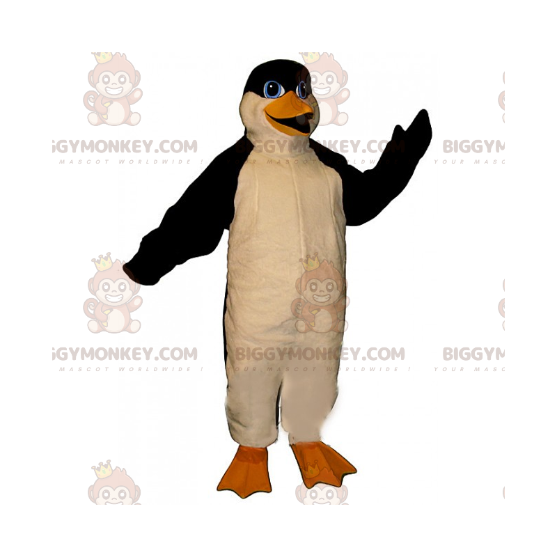 Costume da mascotte BIGGYMONKEY™ pinguino dagli occhi blu -