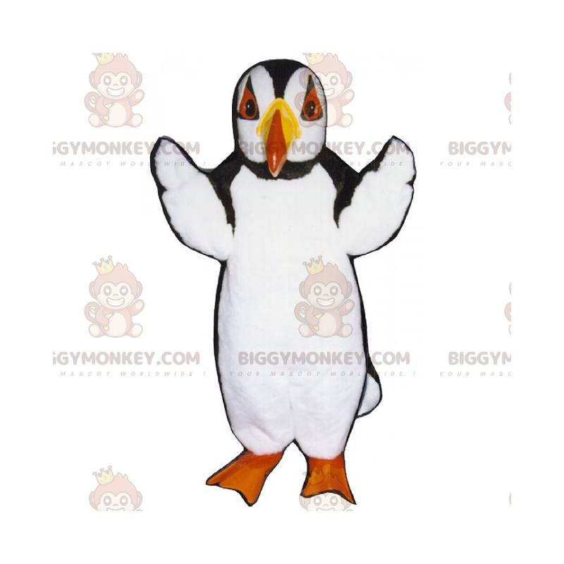 Fantasia de mascote de pinguim de olhos vermelhos BIGGYMONKEY™