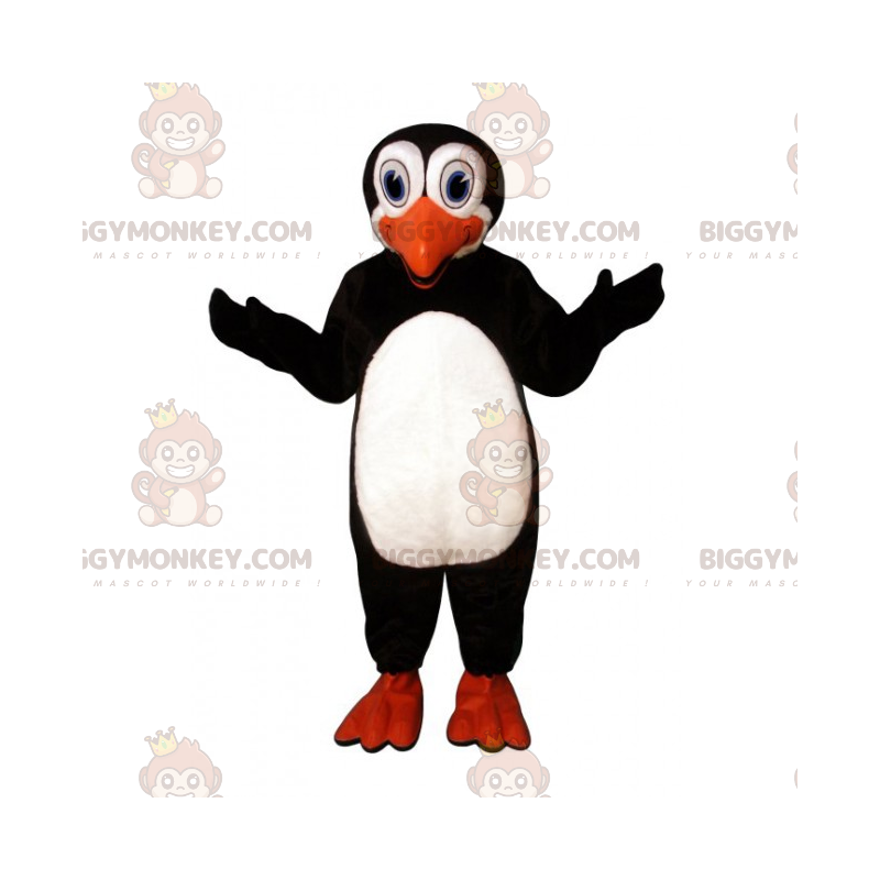 Costume de mascotte BIGGYMONKEY™ de pingouin avec des grands