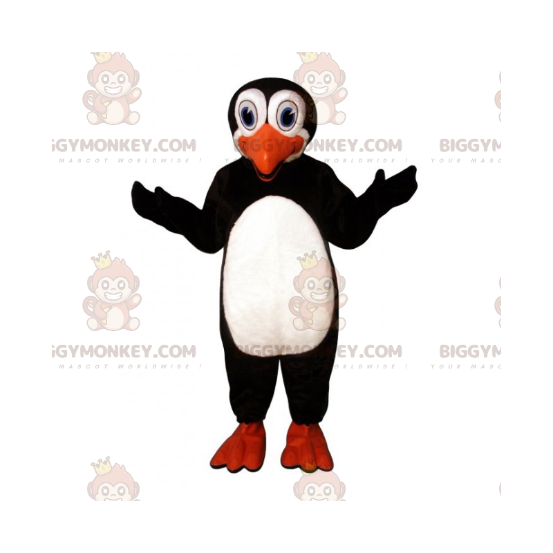 Penguin Big Eyes BIGGYMONKEY™ mascottekostuum - Biggymonkey.com