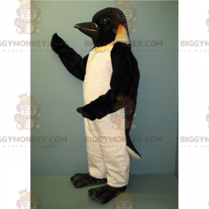 Costume da mascotte pinguino BIGGYMONKEY™ con testa nera -