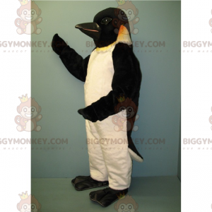 Costume de mascotte BIGGYMONKEY™ de pingouin avec tète noire -