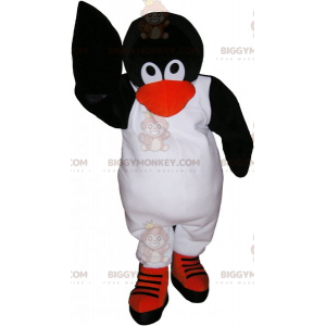 Costume da mascotte pinguino pattinatore BIGGYMONKEY™ -