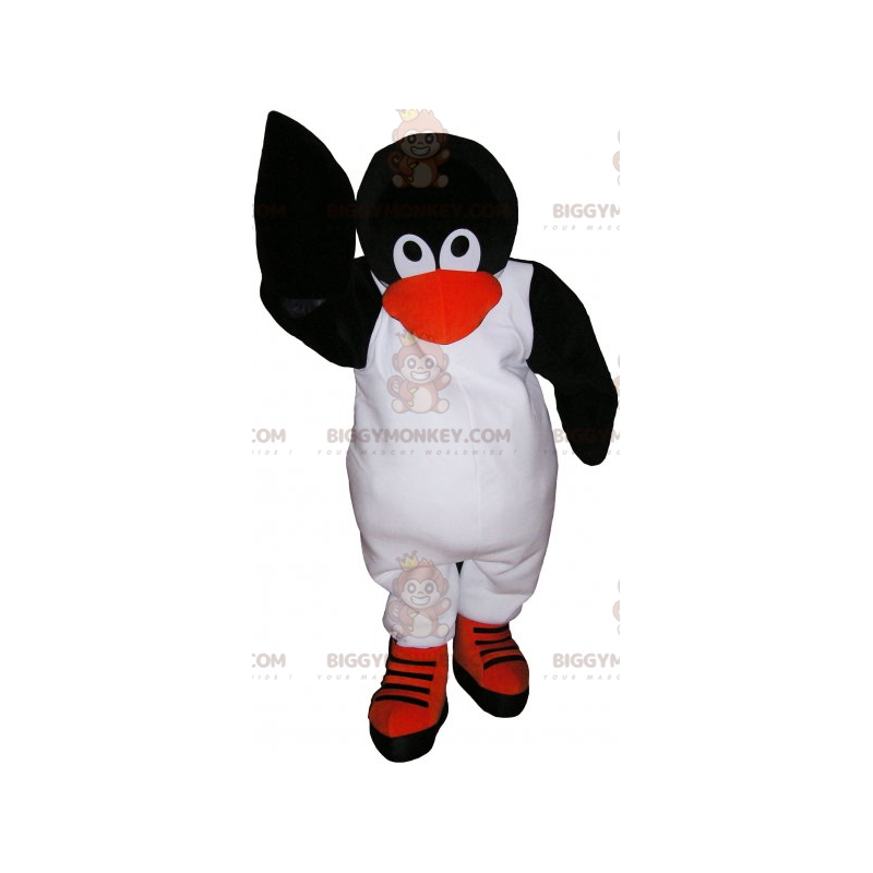 Costume da mascotte pinguino pattinatore BIGGYMONKEY™ -