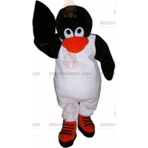 Costume da mascotte pinguino pattinatore BIGGYMONKEY™ -