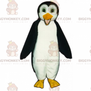 Fantasia de mascote BIGGYMONKEY™ de pinguim sorridente e magro