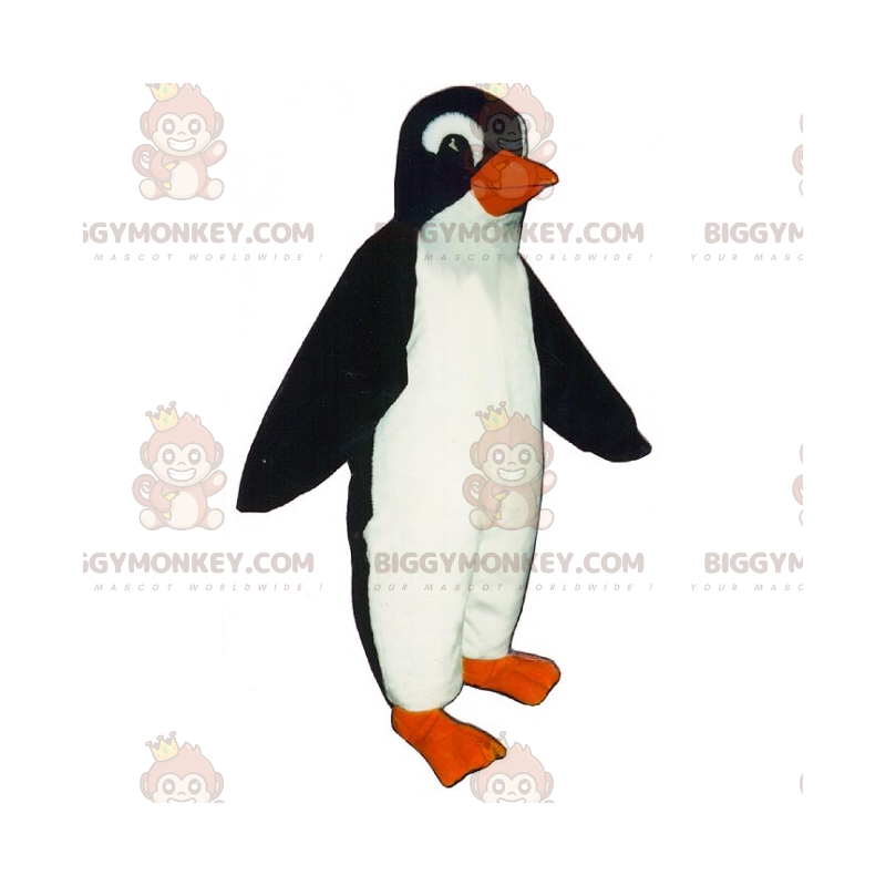 Costume de mascotte BIGGYMONKEY™ de pingouin souriant -