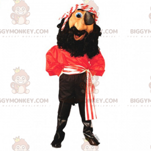 Kostium maskotki pirata BIGGYMONKEY™ z opaską na głowę -