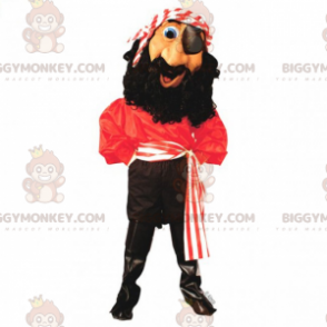 Costume de mascotte BIGGYMONKEY™ de pirate avec bandeau -