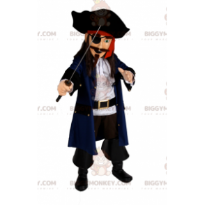 Costume da pirata BIGGYMONKEY™ mascotte con spada -