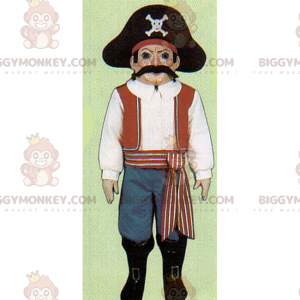 Disfraz de mascota pirata BIGGYMONKEY™ con bigote -