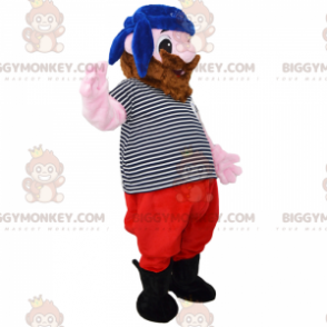 Costume da mascotte da pirata BIGGYMONKEY™ con pappagallo e