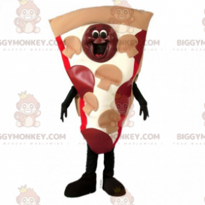 Peperoni und Pilzpizza BIGGYMONKEY™ Maskottchenkostüm -