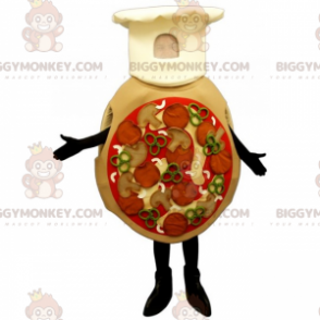 BIGGYMONKEY™ Costume da mascotte per pizza tutto vestito con