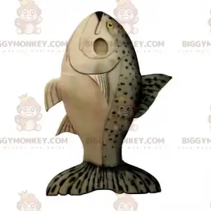 Gefleckter Fisch BIGGYMONKEY™ Maskottchenkostüm -