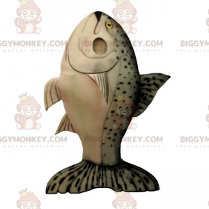 Traje de mascote de peixe manchado BIGGYMONKEY™ –