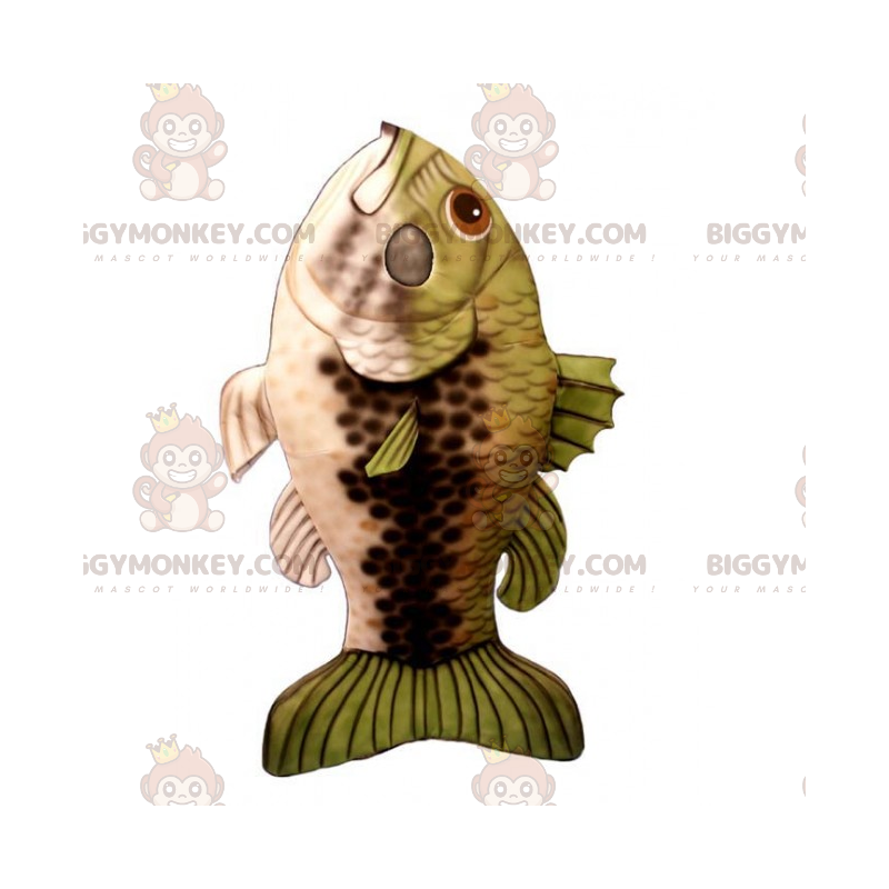 Green Scale Fish BIGGYMONKEY™ Mascot Costume - Biggymonkey.com