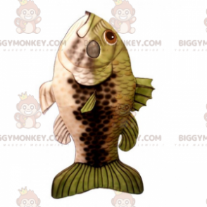 Grüner Schuppenfisch BIGGYMONKEY™ Maskottchenkostüm -