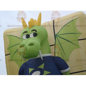 Divertido y colorido disfraz de mascota BIGGYMONKEY™ de dragón