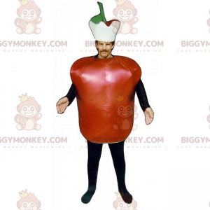 Red Apple BIGGYMONKEY™ Mascot Costume with Hat - Biggymonkey.com