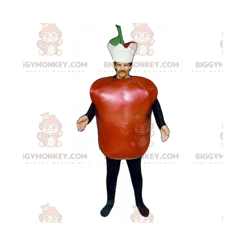 Red Apple BIGGYMONKEY™ Maskottchen-Kostüm mit Hut -