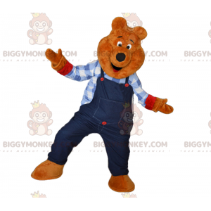 Disfraz de mascota bombero BIGGYMONKEY™ con bigote -