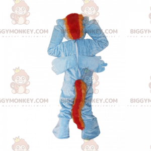 Blaues Pony BIGGYMONKEY™ Maskottchenkostüm mit zweifarbiger