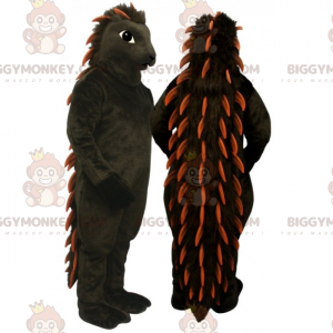 Costume de mascotte BIGGYMONKEY™ de porc-epic noir -