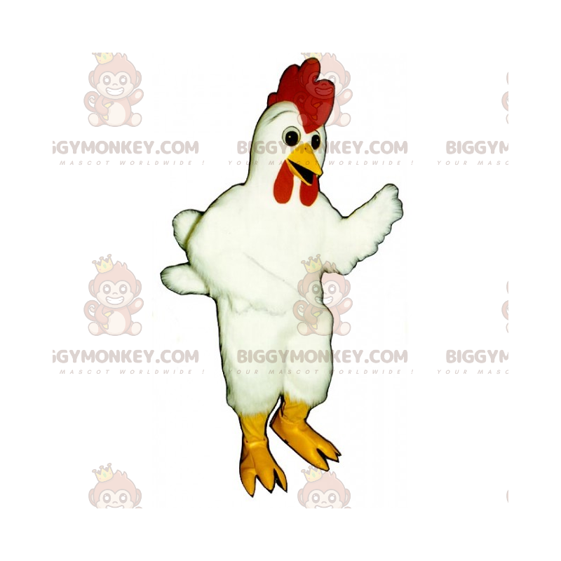 Kostium maskotka kura BIGGYMONKEY™ z dużym grzebieniem -