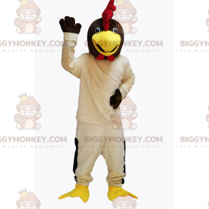 Fantasia de mascote de galinha bege BIGGYMONKEY™ –