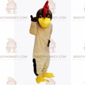 Costume da mascotte BIGGYMONKEY™ gallina beige - Biggymonkey.com
