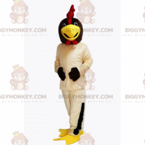 Costume de mascotte BIGGYMONKEY™ de poule beige -