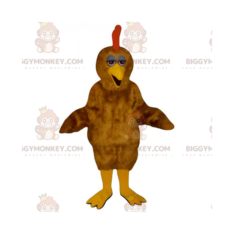 Costume de mascotte BIGGYMONKEY™ de poulet marron -