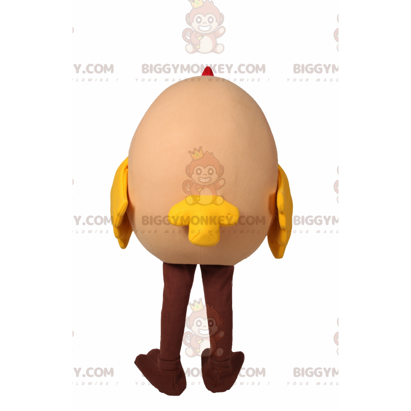 Costume de mascotte BIGGYMONKEY™ de poule ronde -