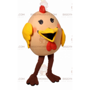 Costume da mascotte per gallina rotonda BIGGYMONKEY™ -