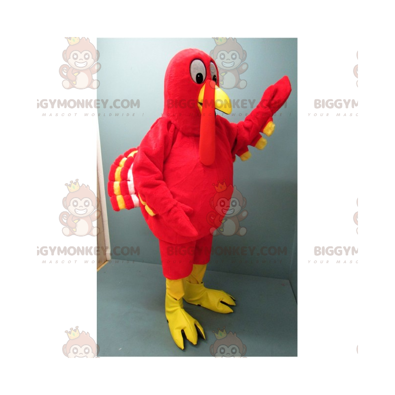 Costume de mascotte BIGGYMONKEY™ de dindon rouge -